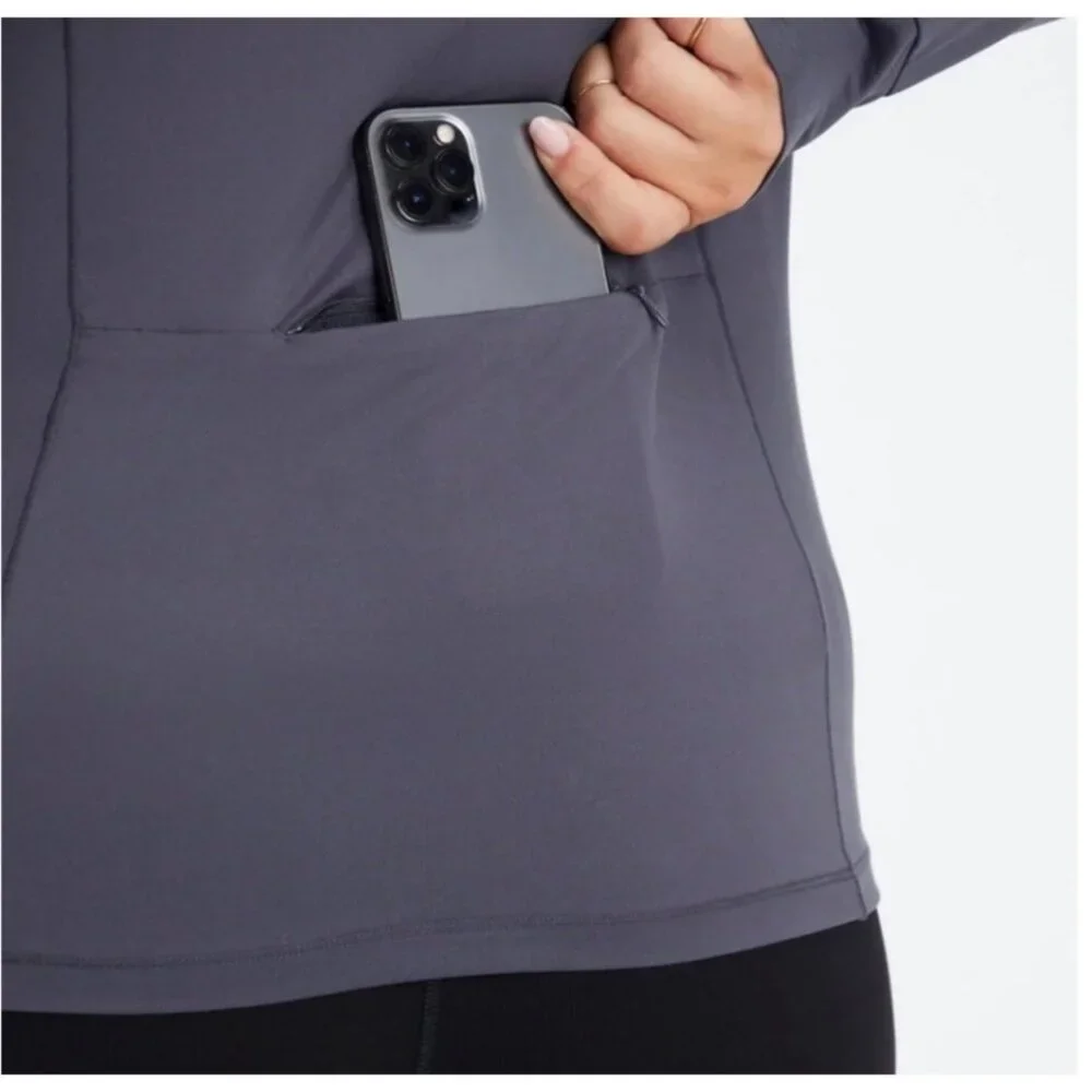 Fabletics Womens Half-Zip Phoenix Black Mid-Layer Top XXL Moisture-Wicking NEW - Picture 8 of 16
